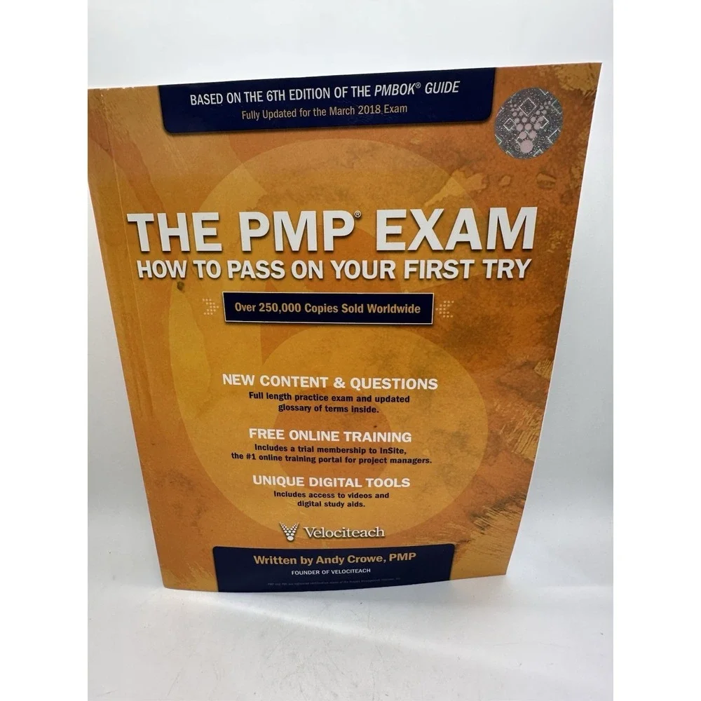 PMP Exam Prep + PMBOK Guide 6th Ed Andy Crowe PMI Study Set